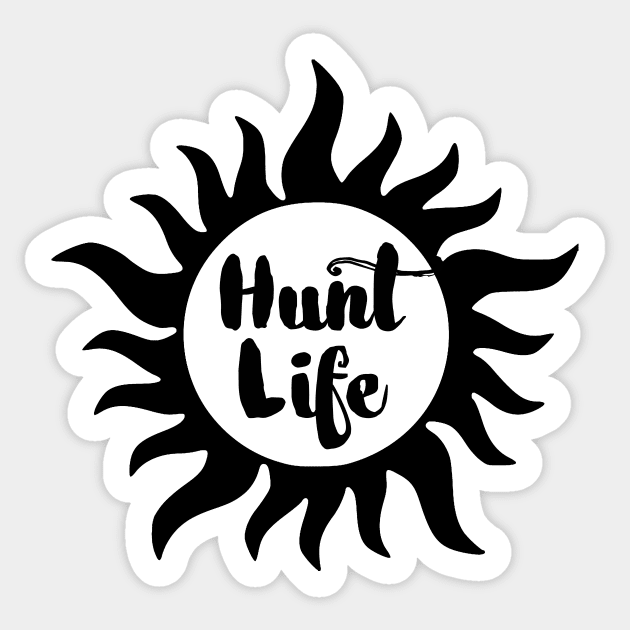 Hunt Life Logo Sticker by ArtsyDenise